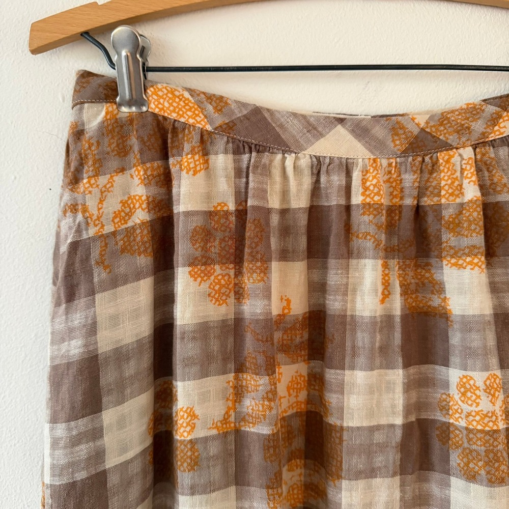 NWT Urban Outfitters Million Miles Plaid Midi Skirt Size Small - Picture 5 of 10